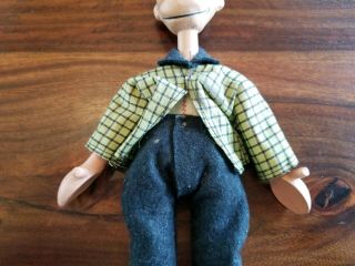 Early Schoenhut Toys Happy Hooligan Wooden Jointed Character Doll 3