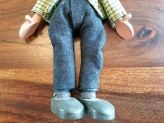 Early Schoenhut Toys Happy Hooligan Wooden Jointed Character Doll 4