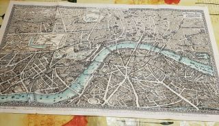 1897 The Pictorial Plan of London Enlarged Ed Cha Baker & cos Stores add lito 7