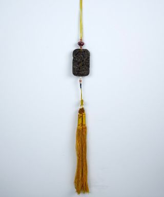 A Chinese Agarwood ' Gourd and Bat ' Pendant 3