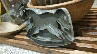 OLD ANTIQUE TIN ROCKING HORSE COOKIE CUTTER.  AAFA 3