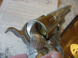 vintage Hubley Metal Kit Model 1860 Colt 44 & instructions and plaque 4