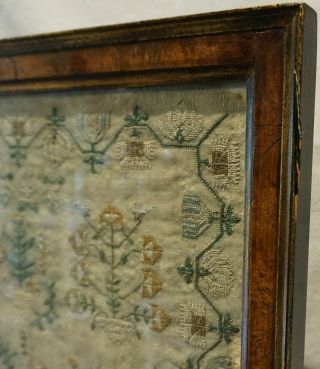 EARLY 19TH CENTURY MOTIF & VERSE SAMPLER BY MATILDA PARKER AGED 10 - 1829 11