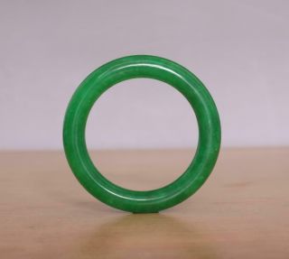 Rare Chinese Natural Green Jadeite Jade Bangle Bracelet 56mm Inside