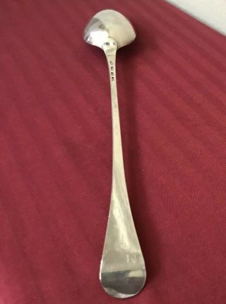 Antique LONDON Sterling Silver Stuffing/Serving Spoon Large 15” 18th C 2
