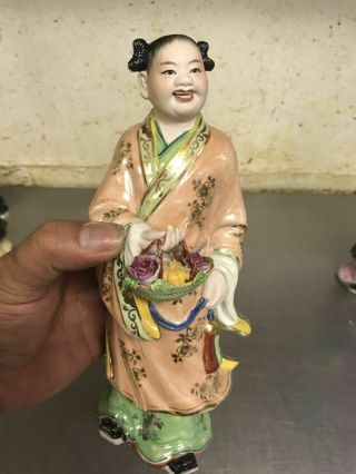 20c Chinese Famille Rose Porcelain Figurine Mark 3