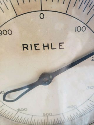 Very Rare Antique Riehle gram scale.  1000 Grams 2