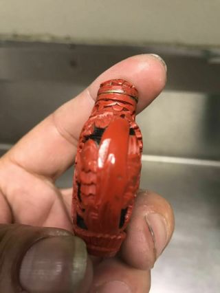 Chinese Antique Red Lacquered Snuff 5