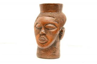 Congo Old African Wooden Cup Zaire Kuba Luba Africa Afrika Kongo Tribal Tumbler