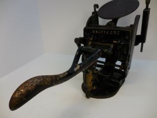 ANTIQUE / VINTAGE BALTIMORE PRINTING PRESS OLD MACHINE PRINTERS TOOL LETTERPRESS 2