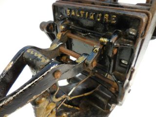 ANTIQUE / VINTAGE BALTIMORE PRINTING PRESS OLD MACHINE PRINTERS TOOL LETTERPRESS 8