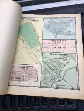 mahoning county 1874 Titus Simmons Titus Ohio Antique Map 10