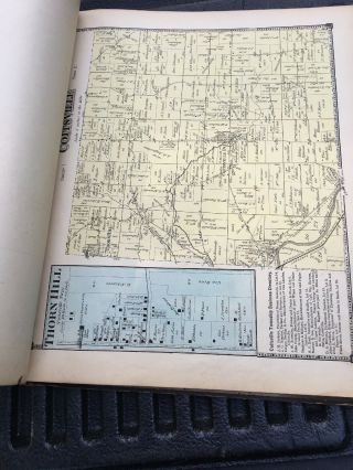 mahoning county 1874 Titus Simmons Titus Ohio Antique Map 11