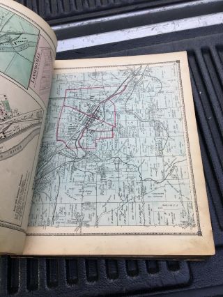 mahoning county 1874 Titus Simmons Titus Ohio Antique Map 6