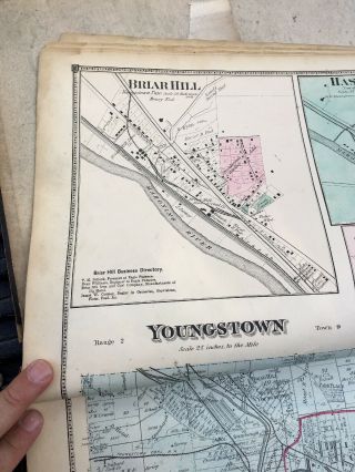 mahoning county 1874 Titus Simmons Titus Ohio Antique Map 7