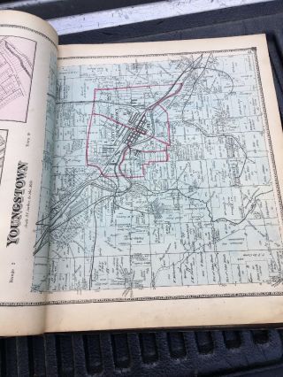 mahoning county 1874 Titus Simmons Titus Ohio Antique Map 8