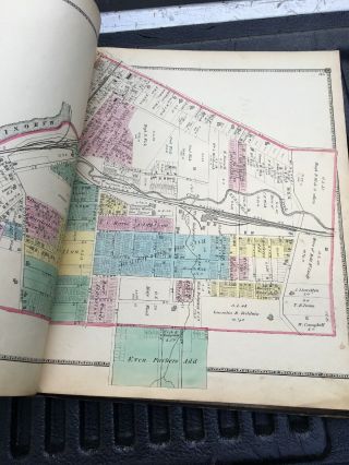 mahoning county 1874 Titus Simmons Titus Ohio Antique Map 9