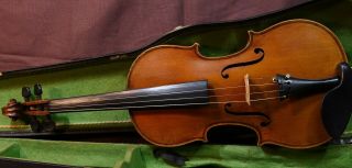 A Old French Violin Labeled Georges Chanot 1893