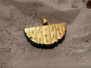 Rare Antique Ancient Egyptian Gold Hanger God Isis Good Health Cure 1880 - 1760BC 12