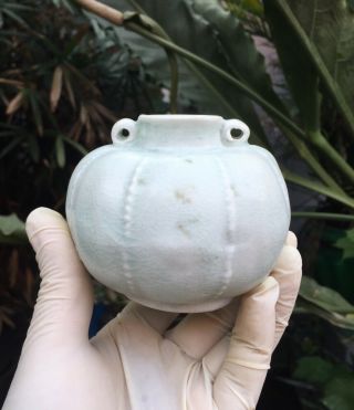 Antique Chinese Song Qingbai White Glazed Small Porcelain Vase