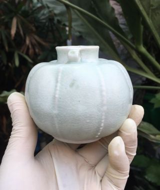 Antique chinese song qingbai white glazed small porcelain vase 5