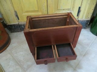 Sugar Chest Salesman Sample / Child Size / Doll Size with Wooden Scoop 3