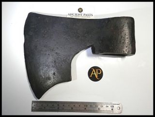 Very Rare Anglo - Danish Viking Double - Handed Battle Axe - Elder Fulfark Rune ᛉ 3