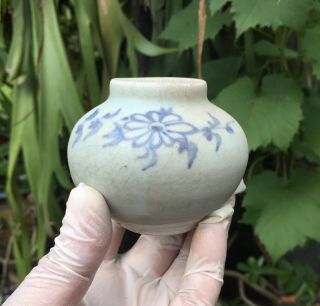 Real Old And Antique Chinese Blue & White Yuan Dynasty Small Porcelain Vase