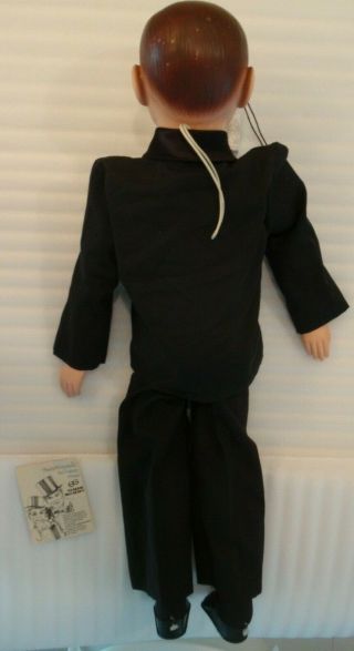 Vintage 1977 Juro Novelty Charlie McCarthy Ventriloquist Dummy Doll All 9