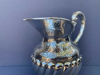 MARKED SPANISH STERLING SILVER 925 PITCHER & JUG FOR WINE OR WATER.  505gr 7