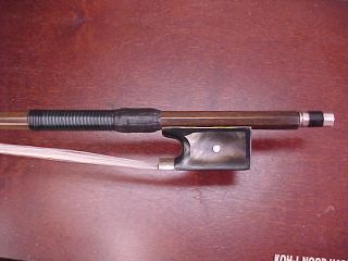 Old Silver Mounted Cello Bow Unstamped,  Of The Knopf School