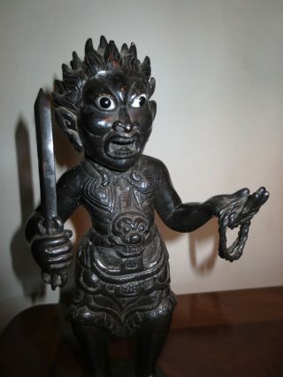 Scarce Bronze Acala Statue From Sri Lanka Ceylon