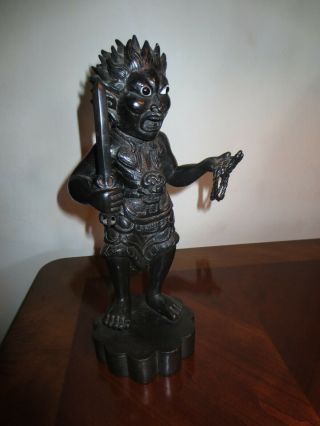 Scarce Bronze Acala Statue from Sri Lanka Ceylon 2