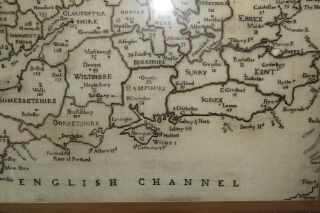 STUNNING EARLY FINELY EMBROIDERED MAP OF ENGLAND & WALES 1795 EXTREMELY RARE 8
