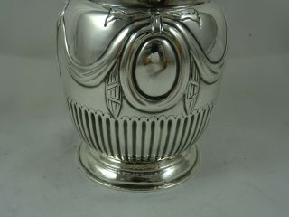 ATTRACTIVE solid silver BEER JUG,  1892,  440gm 3