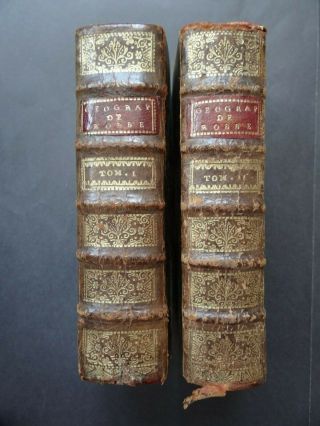 1721 Robbe Atlas Methode A La Geographie 2 Vols,  Nicolas De Fer Maps