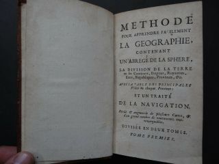 1721 ROBBE Atlas Methode a la Geographie 2 vols,  Nicolas De Fer maps 4
