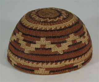 1890s Native American Yurok Karok Indian Basketry Hat / Headdress Hupa Hoopa 2
