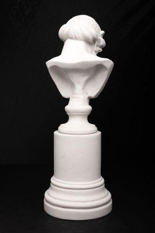 Marble Bust of Greek Philosopher Plato on a large base,  Classical Sculpture.  Art 4