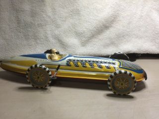 Vintage Marx Tin Lithograph Wind Up Indy Race Car Great Near Cond.