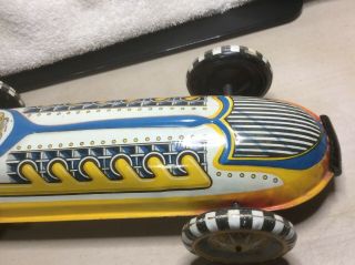Vintage Marx Tin Lithograph Wind Up Indy Race Car Great Near Cond. 2
