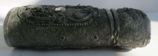 ANTIQUE CHINESE SILVER FILIGREE DRAGON CASE from SHANGHAI POLICE 1864 4