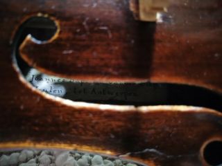 Joannes Baptista Antwerp - Antique Rare Old Estate 4/4 Full Size Violin 8