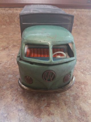 Vintage Tin VW Volkswagen Beetle Van Truck Camper Toy made in JAPAN RARE TLC 2