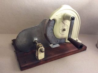 Antique Hand Crank Cheese/meat Slicer Cutter