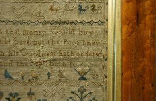 EARLY 19TH CENTURY MOTIF & VERSE SAMPLER BY ANN SAY AGED 10 - March 17th 1831 11