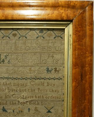 EARLY 19TH CENTURY MOTIF & VERSE SAMPLER BY ANN SAY AGED 10 - March 17th 1831 5