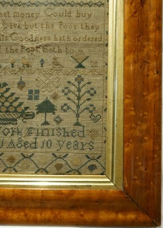 EARLY 19TH CENTURY MOTIF & VERSE SAMPLER BY ANN SAY AGED 10 - March 17th 1831 7