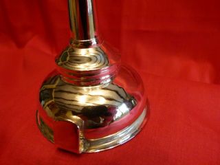 LONDON 1771,  JOHN COX OR LAMB SOLID SILVER LIGHTLY PLANNISHED 3 PCE WINE FUNNEL 12