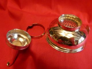 LONDON 1771,  JOHN COX OR LAMB SOLID SILVER LIGHTLY PLANNISHED 3 PCE WINE FUNNEL 3